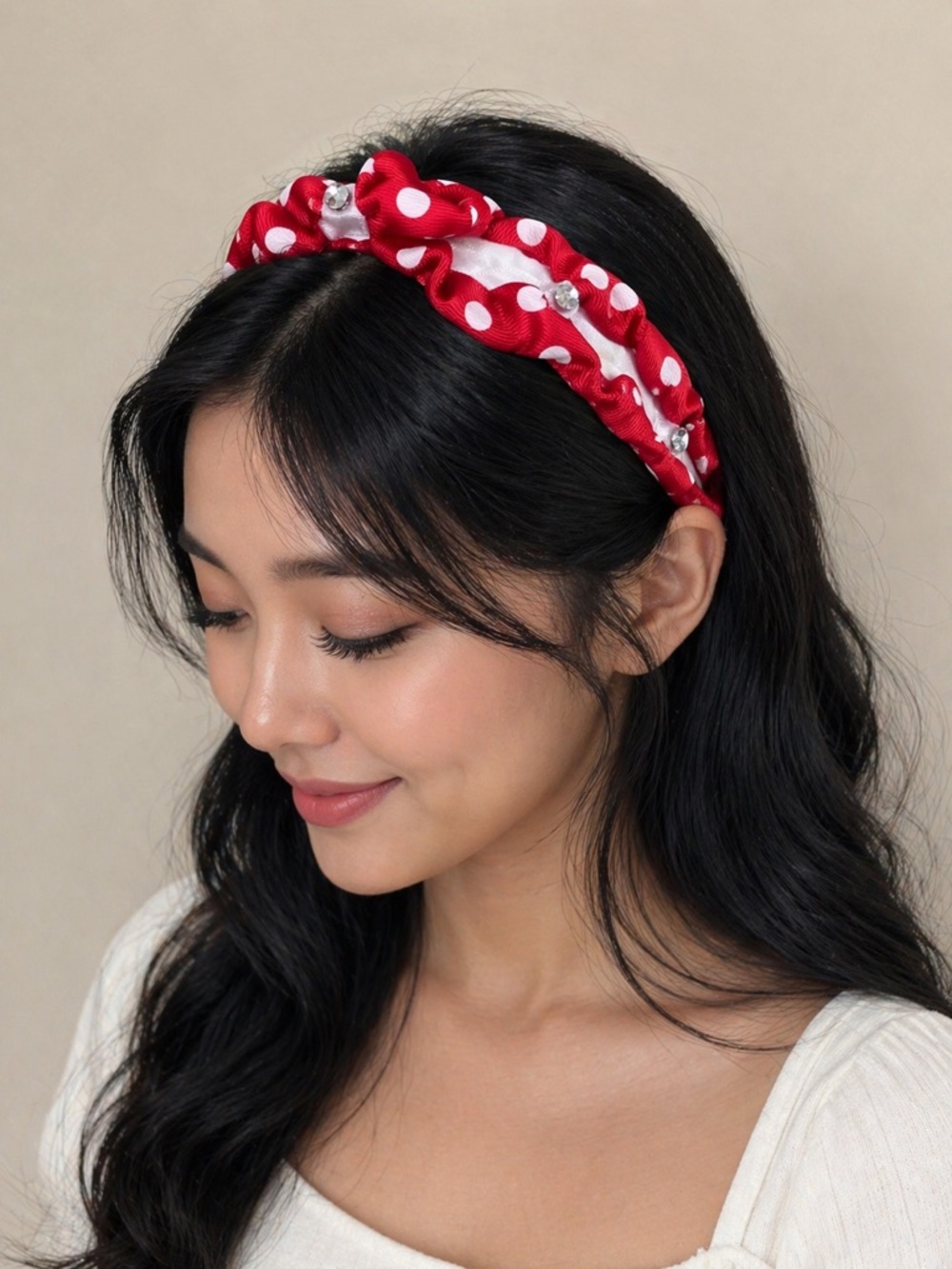 Red Polka Dot Headband